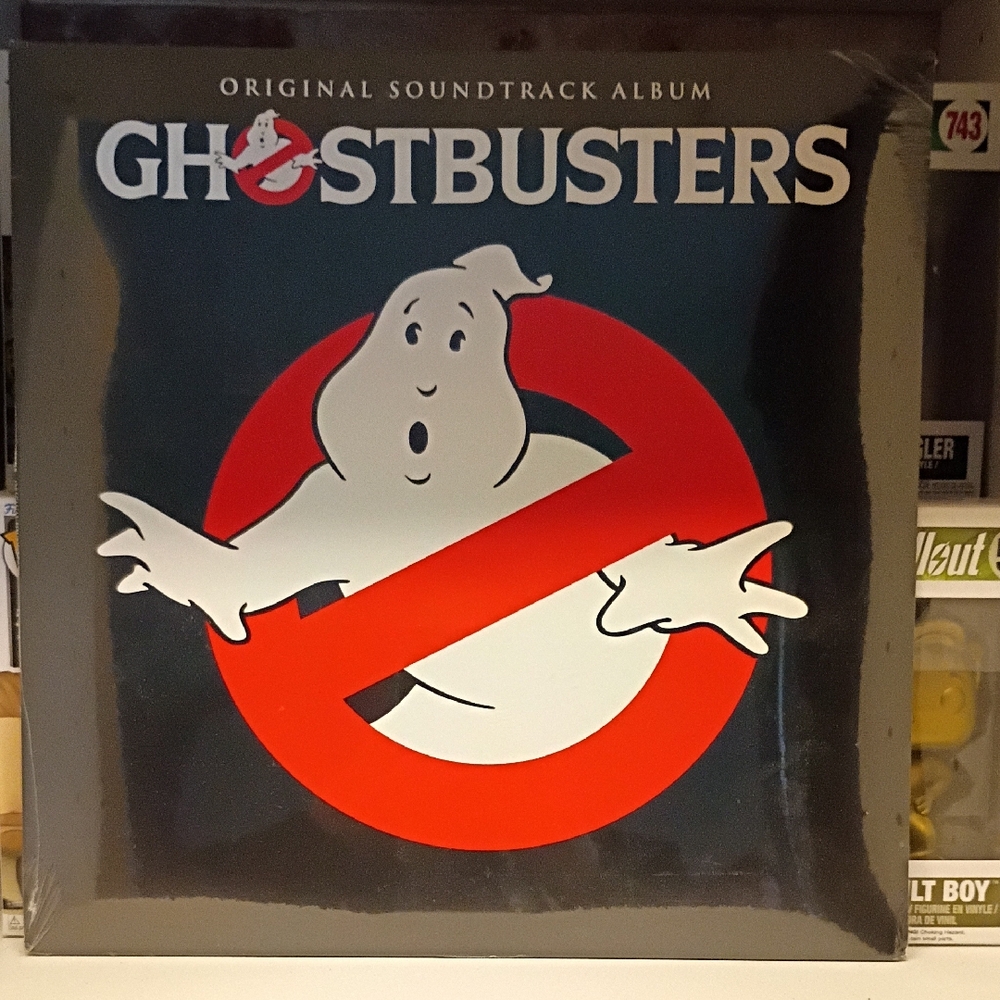 Ghostbusters Original Soundtrack Vinyl Record - Black and Red
